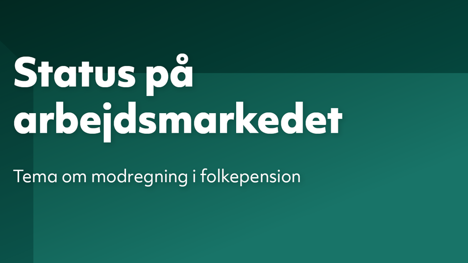 Status på arbejdsmarkedet, oktober 2025